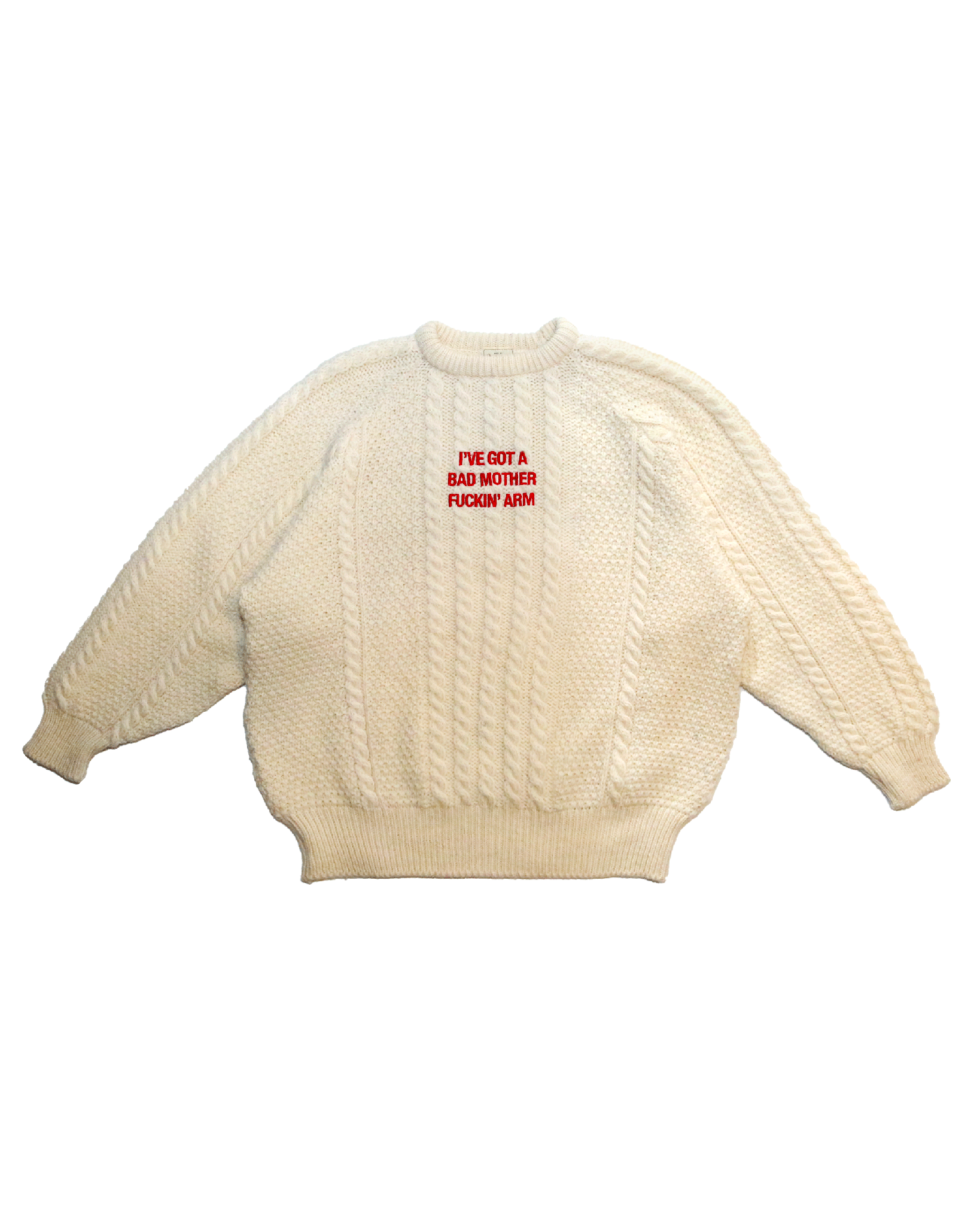 Bad MF Aran Sweater